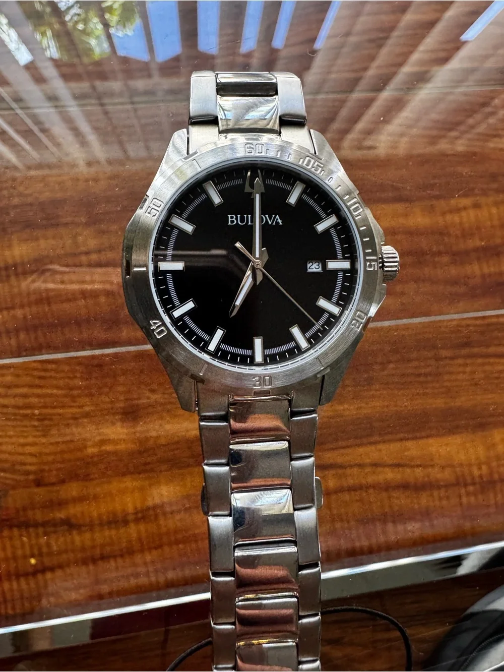 Bulova Watch Box Insert in Black and Gray